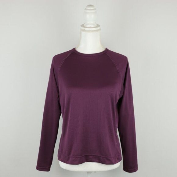 Pearl Izumi Women's Medium Purple Crewneck Long Sleeve Activewear Tech Tee - Picture 1 of 9